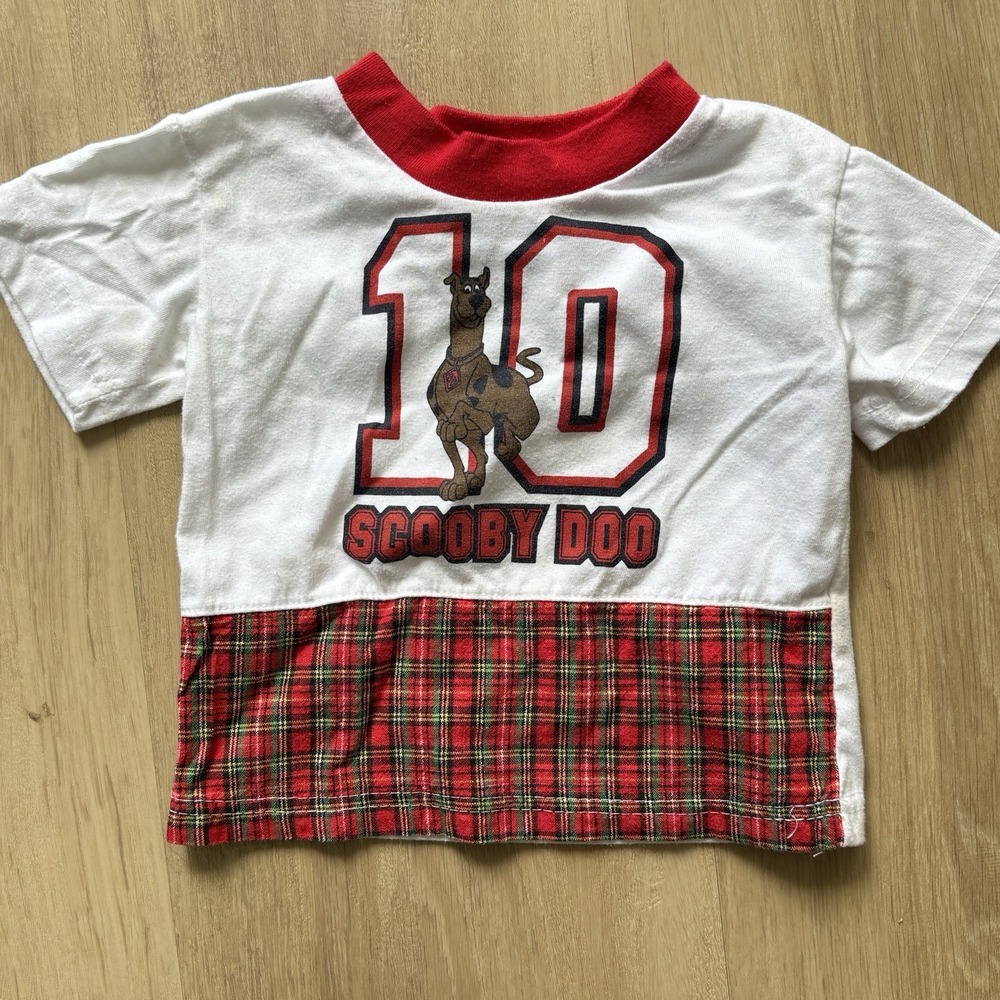 Vintage Cartoon Network Scooby-Doo Wear R U Boys SZ 12M Graphic Shirt Y2K